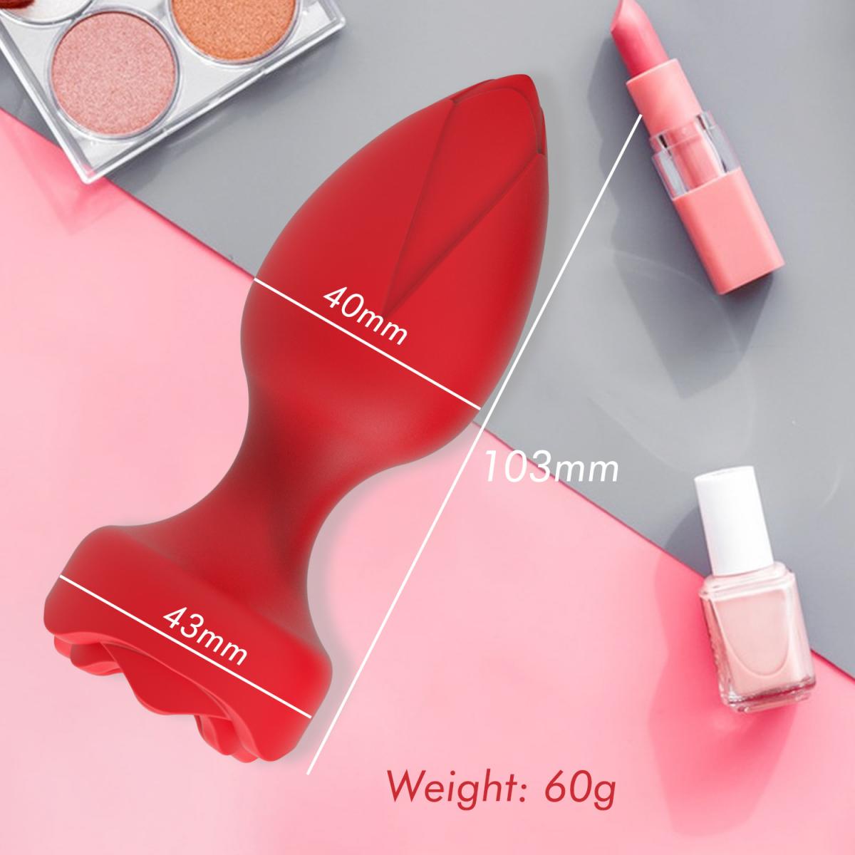 Review Phích Cắm Hậu Môn Hình Hoa Hồng Có Rung Điều Khiển Từ Xa giá sỉ