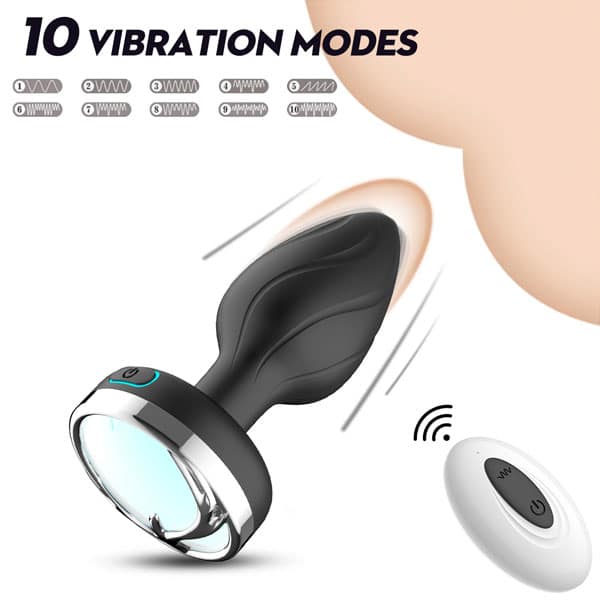 Shop bán Trứng Rung Hậu Môn 10 Chế Độ Rung Có Led Điều Khiển Từ Xa nhập khẩu