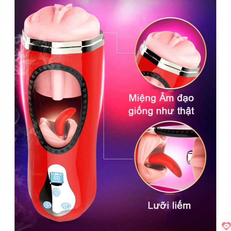 Âm đạo giả rung tỏa nhiệt lưỡi liếm Jiuai sextoy nam cực đã 
