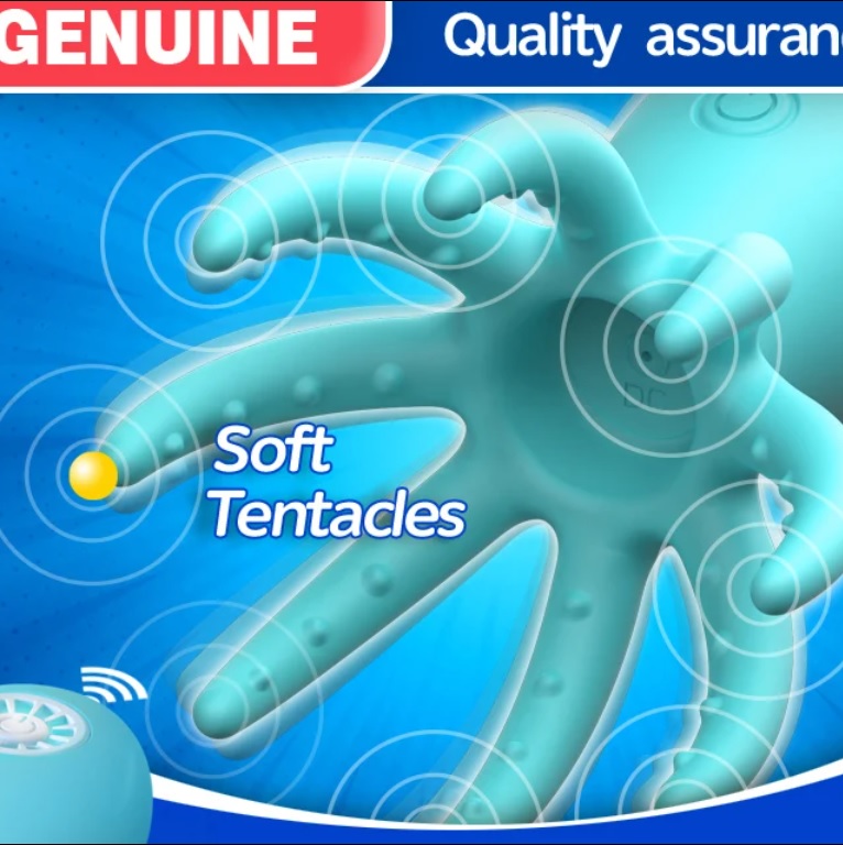 Trứng rung bạch tuộc điều khiển từ xa kích thước nhỏ gọn