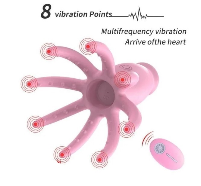 Trứng rung bạch tuộc điều khiển từ xa kích thước nhỏ gọn