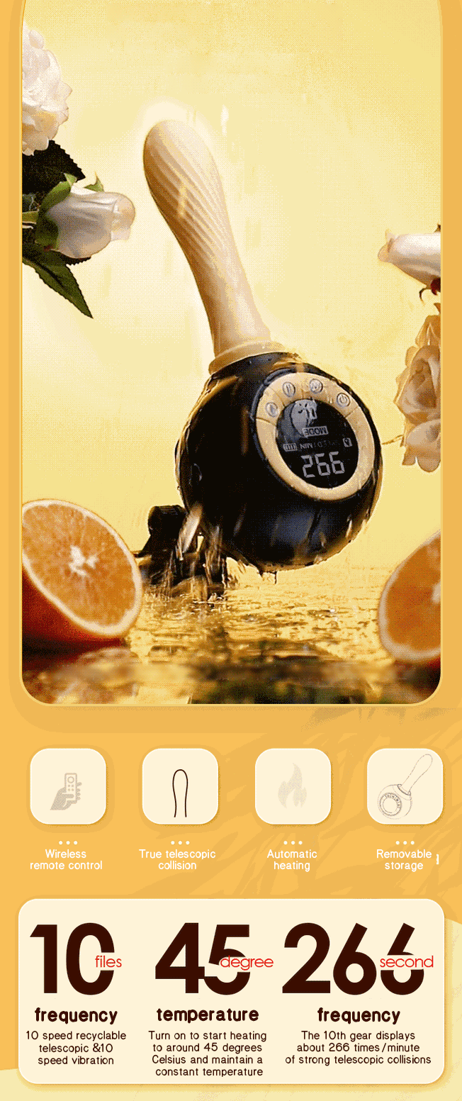 Dildo rung thụt điều khiển từ xa màn hình LCD toả nhiệt cao cấp