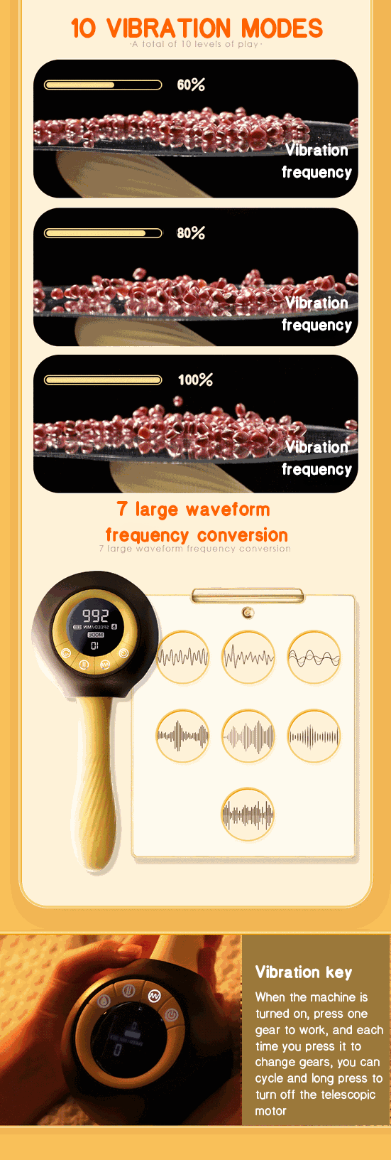 Dildo rung thụt điều khiển từ xa màn hình LCD toả nhiệt cao cấp