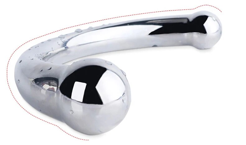 Sỉ Que inox hai đầu cong chữ C dụng cụ massage kích thích hậu môn tuyến tiền liệt mới nhất