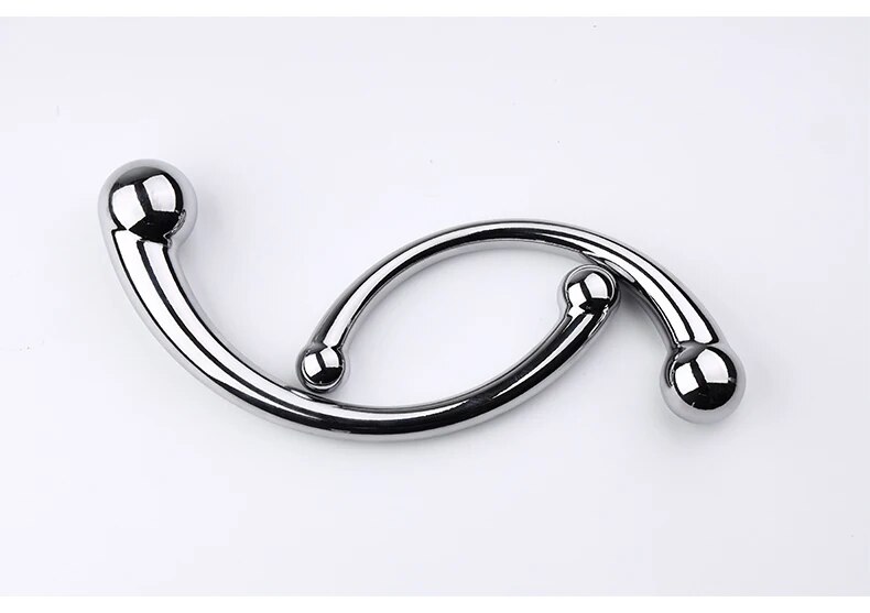 Sỉ Que inox hai đầu cong chữ C dụng cụ massage kích thích hậu môn tuyến tiền liệt mới nhất