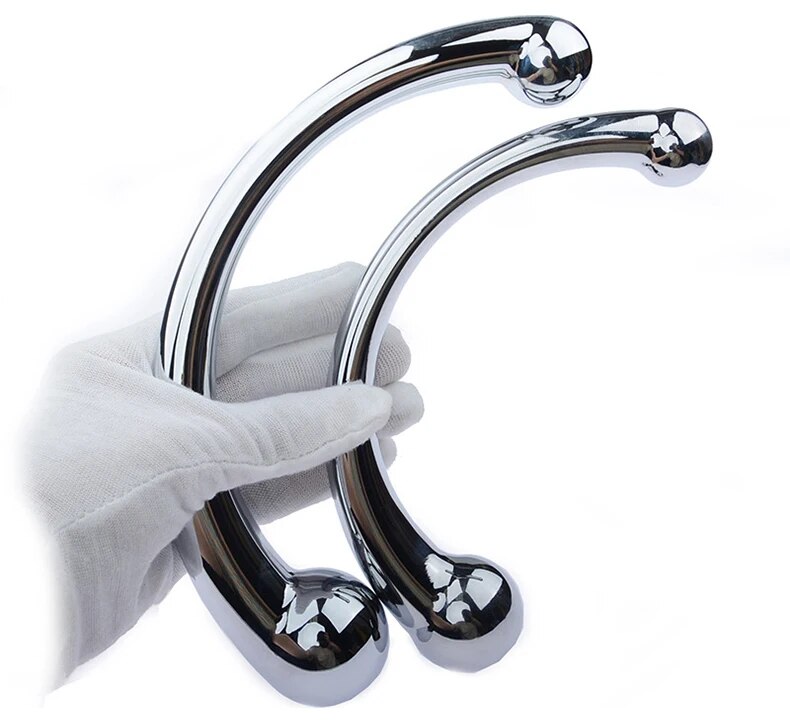 Sỉ Que inox hai đầu cong chữ C dụng cụ massage kích thích hậu môn tuyến tiền liệt mới nhất