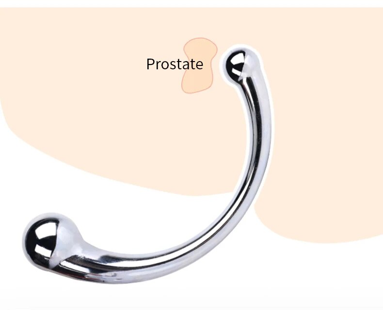 Sỉ Que inox hai đầu cong chữ C dụng cụ massage kích thích hậu môn tuyến tiền liệt mới nhất