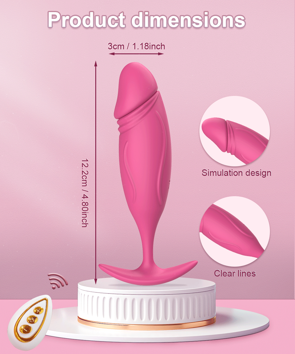 Trứng Rung Tình Yêu Remote Hình Dương Vật Kích Thích Massage Sung Sướng