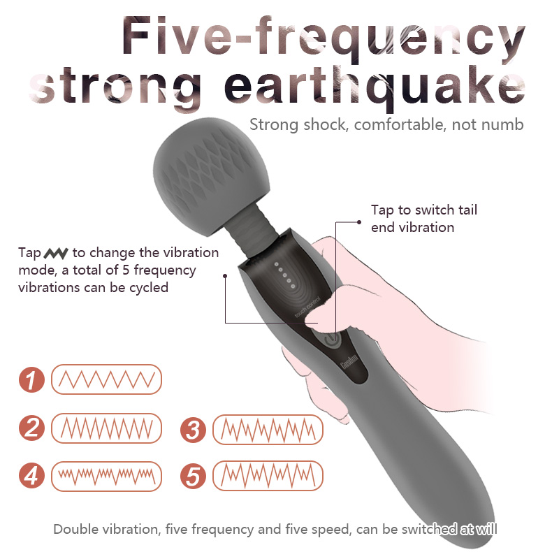 Chày rung Gusdun AV cao cấp 2 đầu xoay massage kích thích