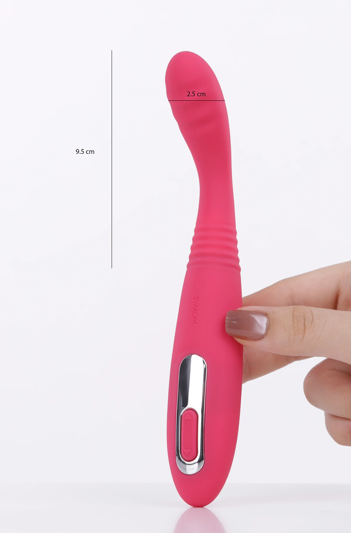 Máy rung thụt mini Svakom Cici II mềm mịn kích thích điểm G