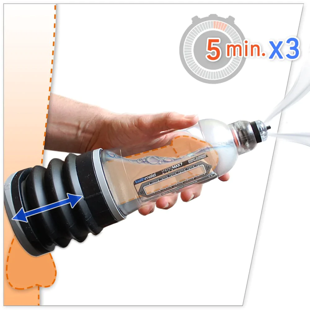 Đại lý Bathmate Hydromax 7 Crystal Clear Máy tập dương vật thuỷ lực chính hãng made in UK giá tốt
