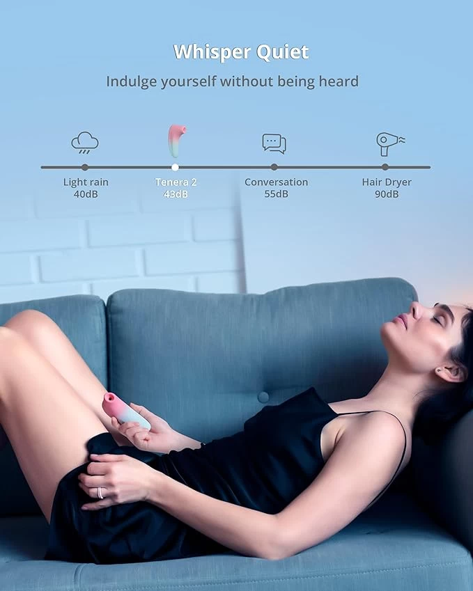 Lovense Tenera 2 máy bú âm vật kết nối App kích thích cực mạnh
