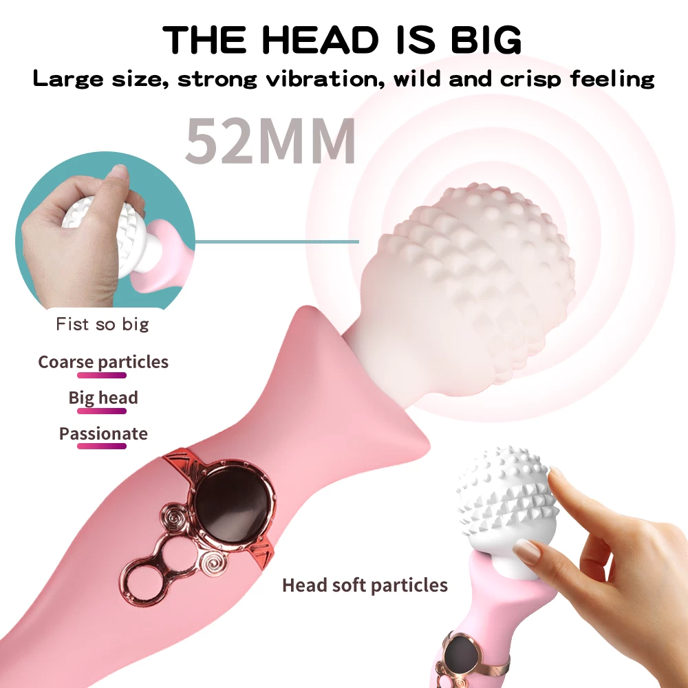 Chày rung Yeain Magic Wand 2 đầu gai silicon mượt kích thích