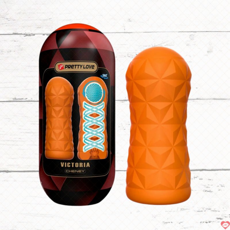 Âm đạo giả Pretty Love Victoria Cheney cốc thủ dâm cầm tay xoay 360 độ