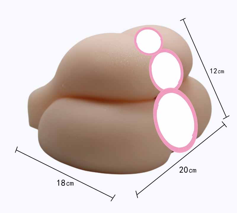 Âm Đạo Silicon Siêu Mềm Nguyên Khối Đôi Chồng Nhau Thật Như