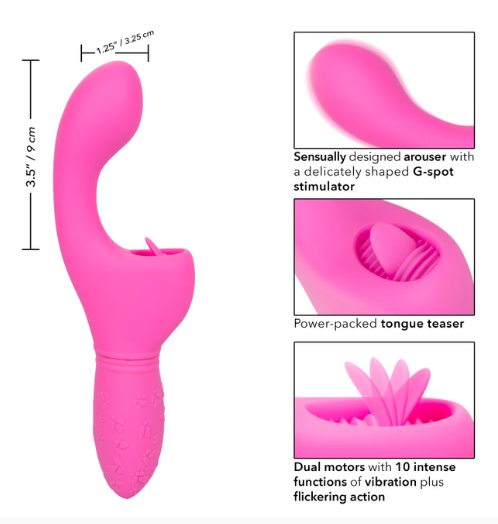 CalExotics Kiss Flicker đồ chơi rung điểm G siêu kích thích liếm