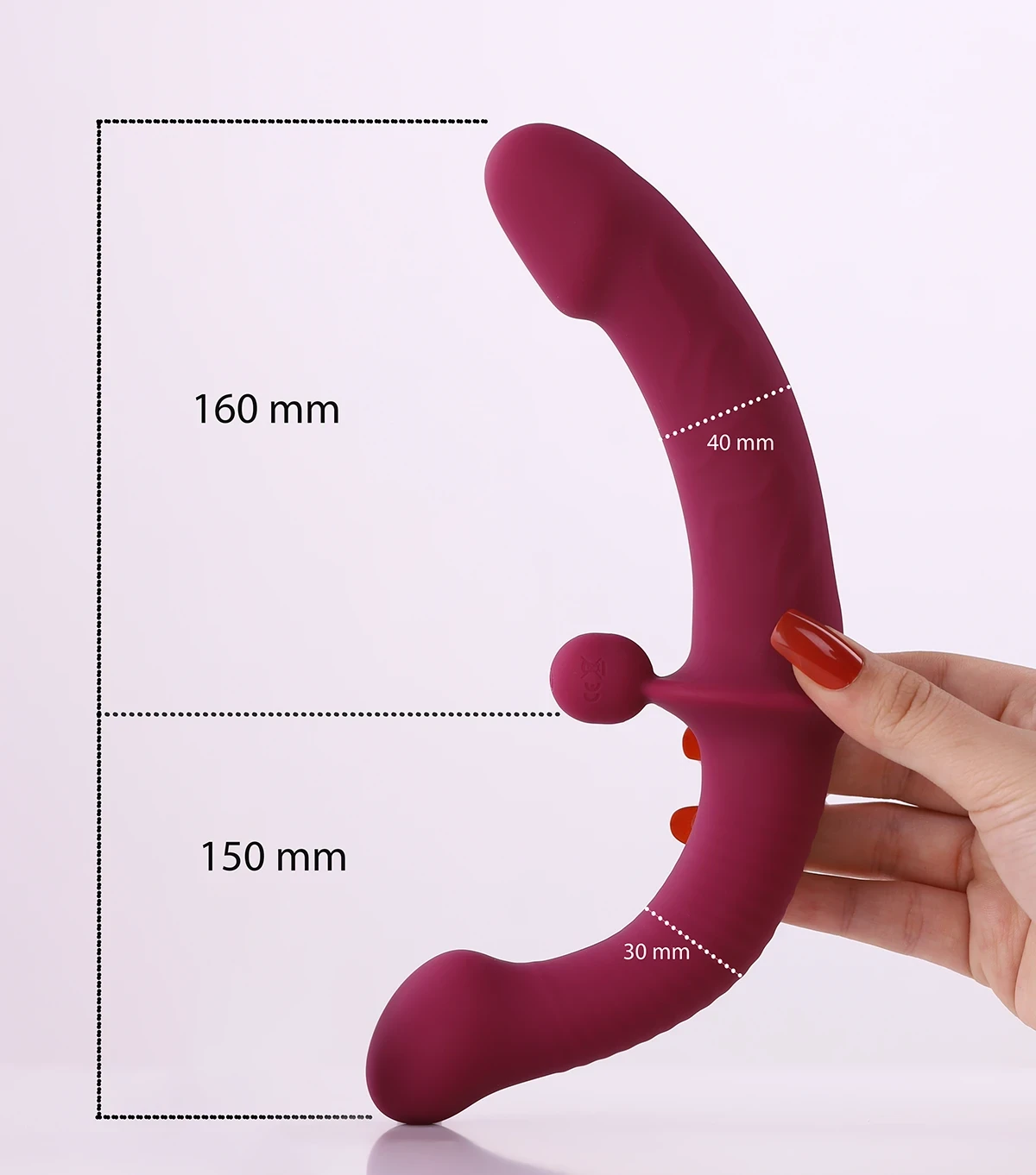 Yunman Dương Vật Giả 2 Đầu Cho Les Rung Từ Xa Kích Thích