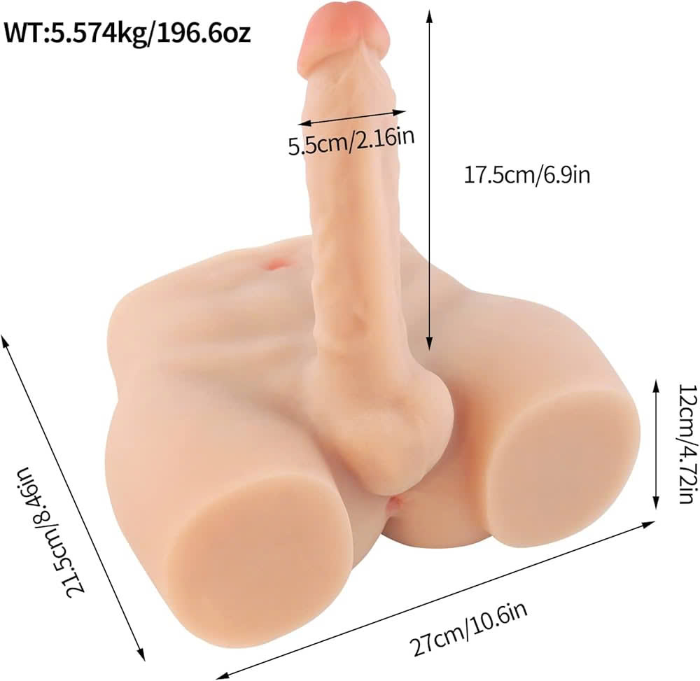 Mông Giả Nam Silicon 6 Múi Tăng Kích Thích Cực Mạnh