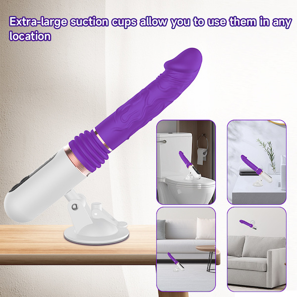 Dương Vật Giả Sạc Điện 8 Chế Độ Rung Thụt Hút Mạnh Mẽ