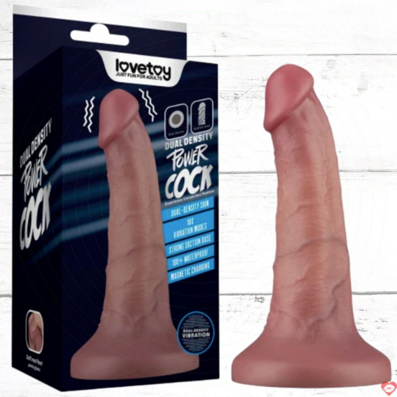 Dương Vật Giả Dính Tường 6 Inch Rung Chân Thực - Lovetoy 