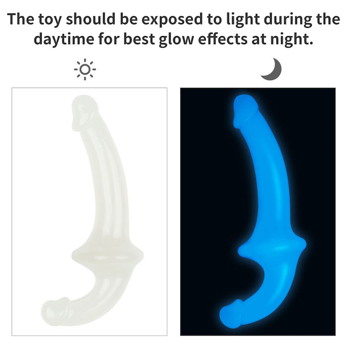 Dương Vật Giả 2 Đầu Lumino Play Phát Sáng Kích Thích 10.5 Inch