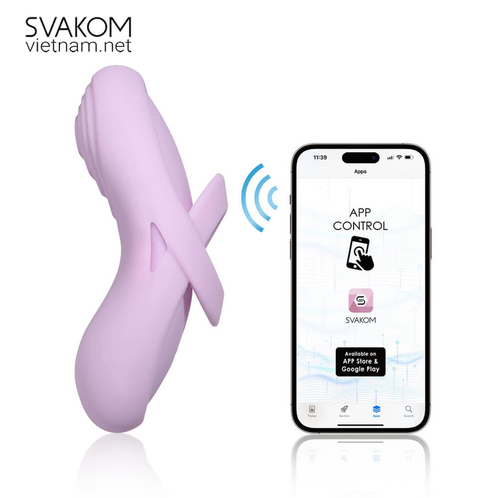 Máy rung SVAKOM Echo đeo ngón điều khiển App tăng khoái cảm