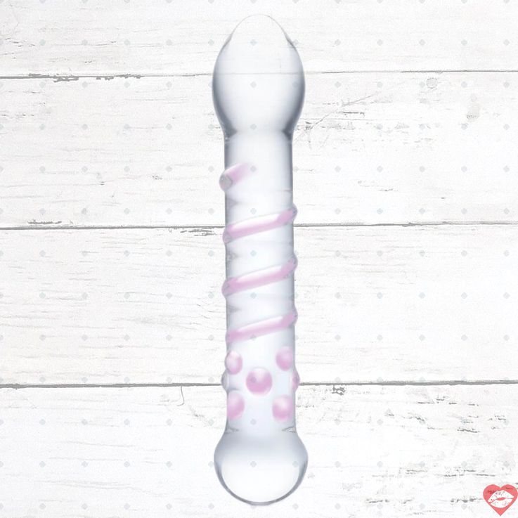 Dildo kính Glas Spiral Staircase xoắn kép texture 