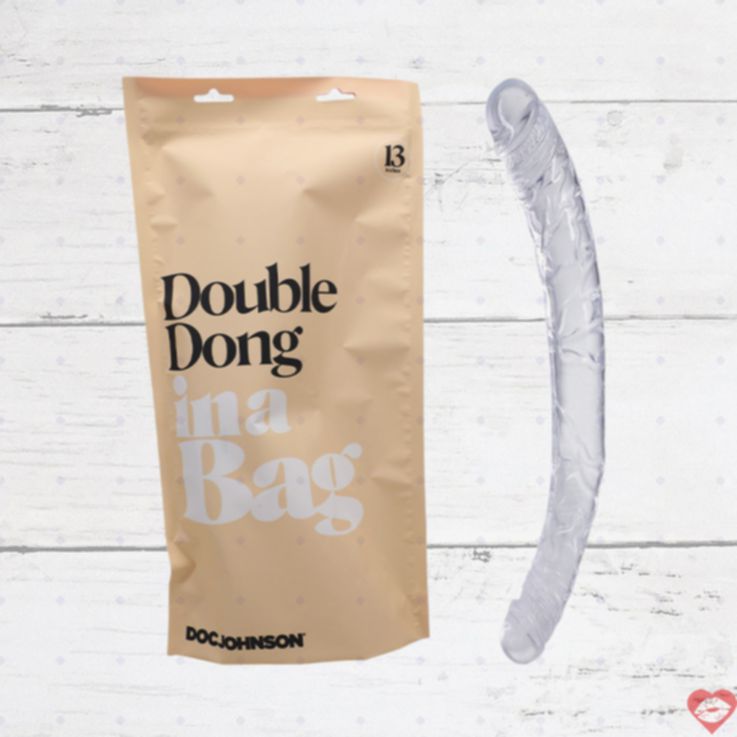 Doc Johnson Double Dong Trong Suốt Đôi Đầu Thực Tế Tuyệt Đối 