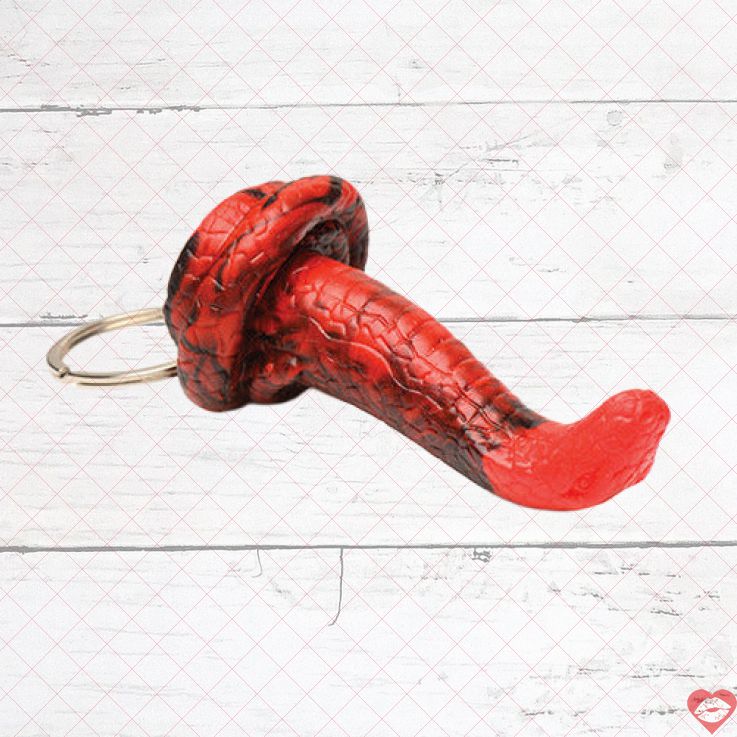 Móc Khóa King Cobra Creature Cocks Đỏ Đen Quyến Rũ