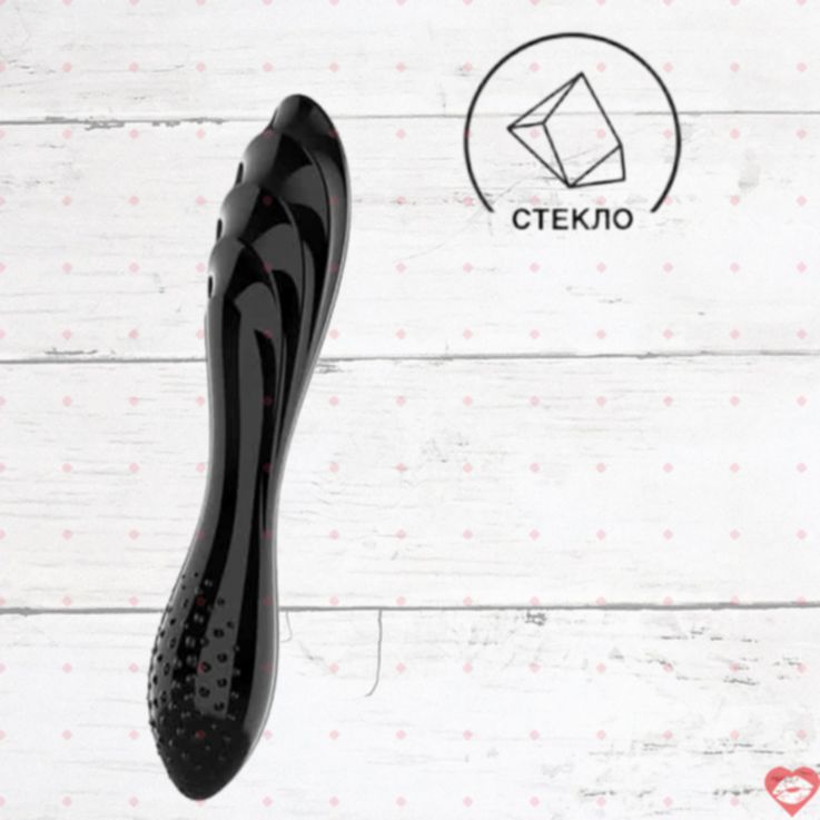 Satisfyer Dazzling Crystal Đôi 18.5cm Đen Kích Thích Mạnh