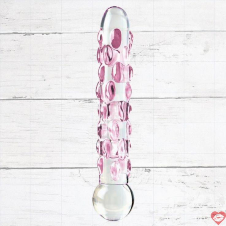 Pipedream Icicles Kính 17.8cm Hai Đầu Nốt Gồ Ghề