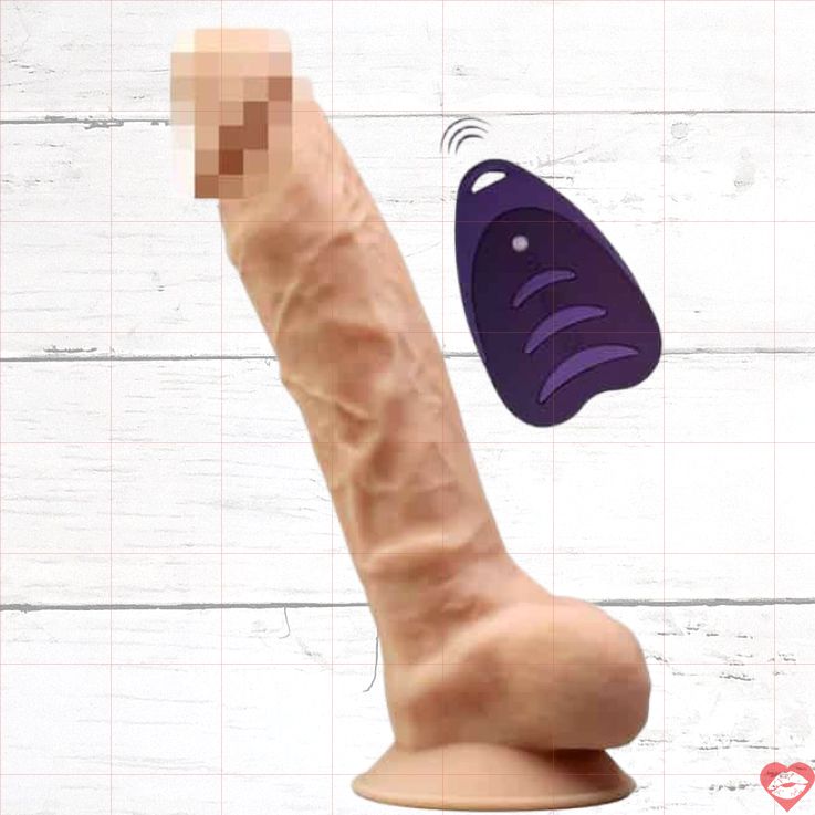 dildo SilexD 20cm da thịt rung remote xoay