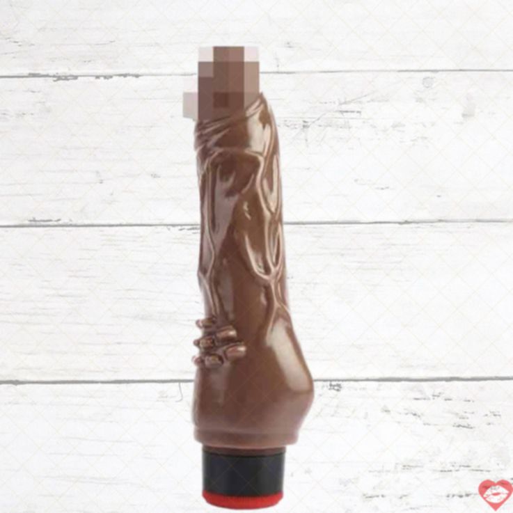 CNT Dick Buddies Dildo Rung 19cm Nâu Thực Tế Mạnh