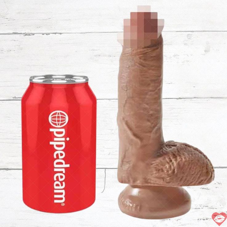 PipeDream King Cock 20.3cm Nâu Nhạt Dildo Khổng Lồ Thực Tế