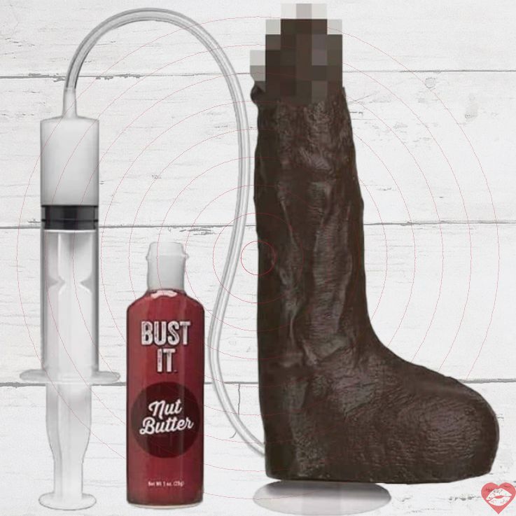Doc Johnson Bust It Squirting 23.4cm Phun Thực Tế Chocolate