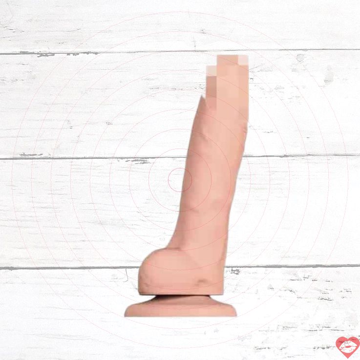 Fake Realistic M 18cm Da Tự Nhiên Gắn Ống Hút