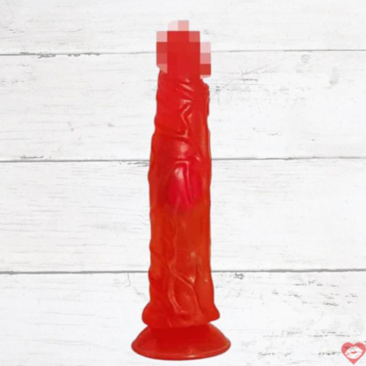 Djaga Djaga 9 Dildo Đỏ 20cm Phalo hút Mạnh Relief