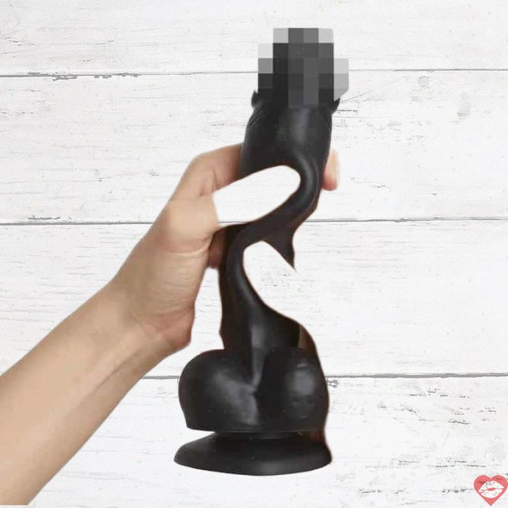 Strap-on-me Realistic 18cm Đen Siêu Mịn Trơn Tru