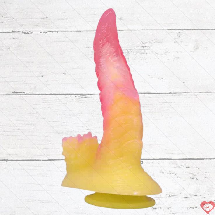 Baile Flame Beast Dildo 22.5cm Hồng Vàng Quái Vật