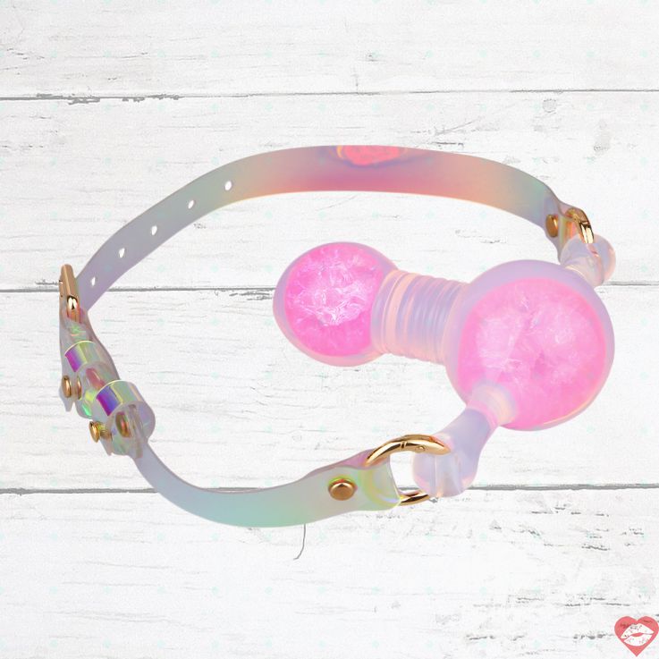 FAAK Crystal Ball Gag L Hồng Silicone