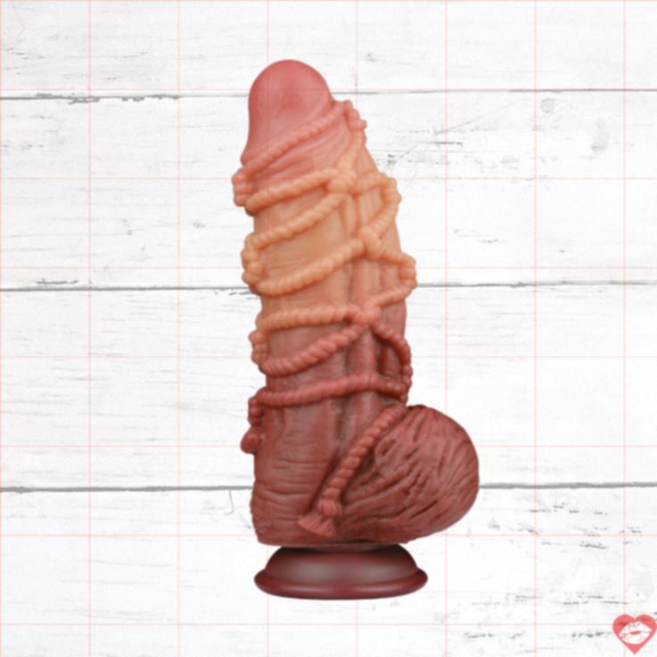 Lovetoy dildo kép buộc dây 24cm silicone kích thích