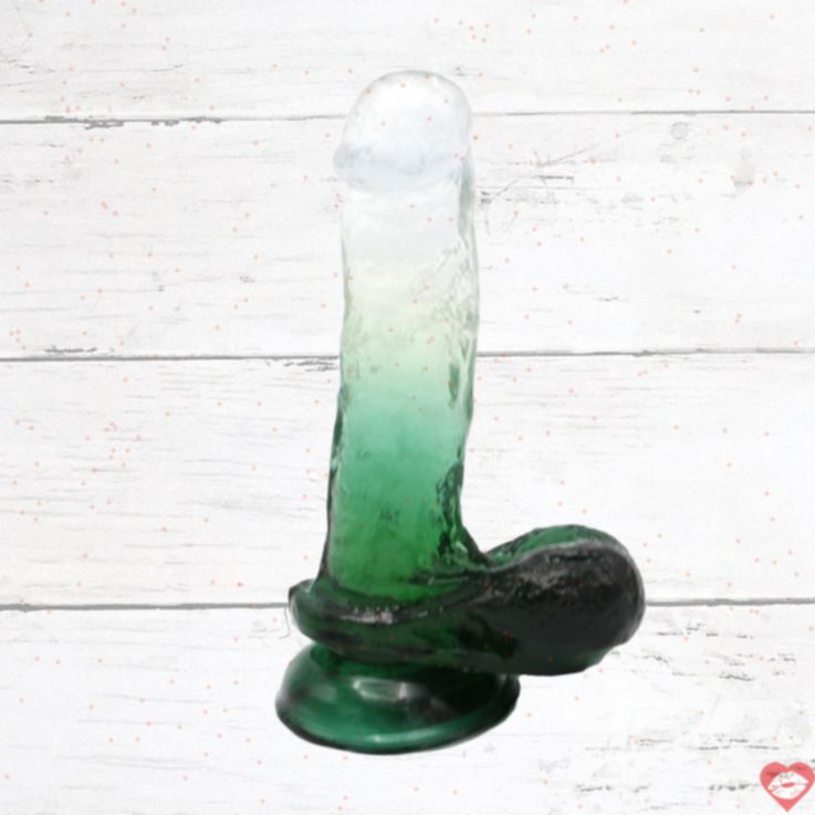 Kiotos Dildo Tím Trong Suốt 18cm Siêu Thực