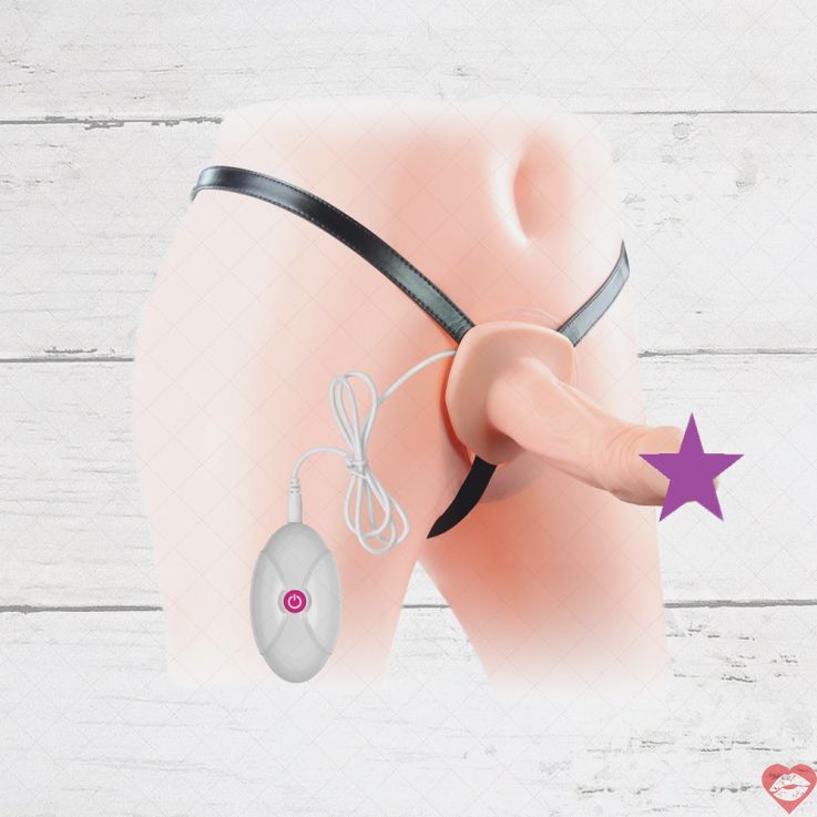 Lovetoy Đeo Đai Yang Vật Rung Da Nude 19cm Thật