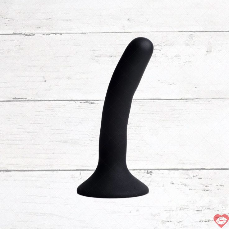 Strap U Mini Strap-on Đen Silicone 13.3cm Đeo Nhẹ