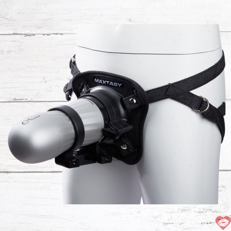 Maxtasy dây đeo masturbator đen wearable