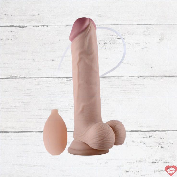 Lovetoy Fake Dương Vật Bắn Tinh 22.9cm Mịn Màng Thỏa Mãn
