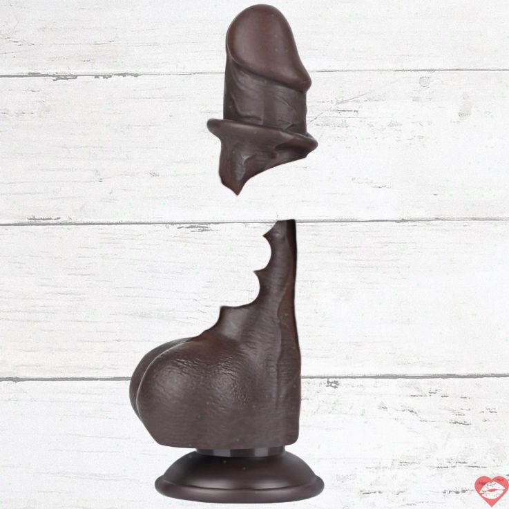 Lovetoy dương vật giả 13.2cm nâu da thật sướng