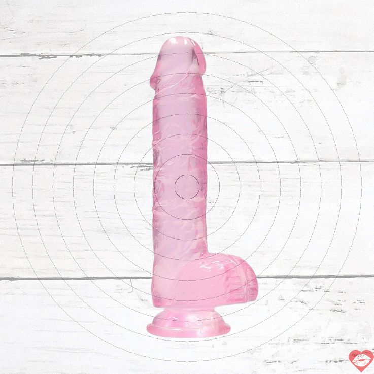 RealRock Dildo 6 Inch Hồng Túi Silicone Siêu Thực Tế