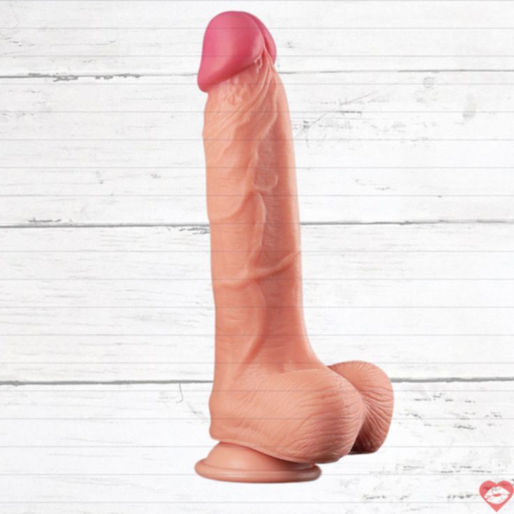 Lovetoy 10cm Đôi Lớp Siêu Thật Da Thịt Mềm
