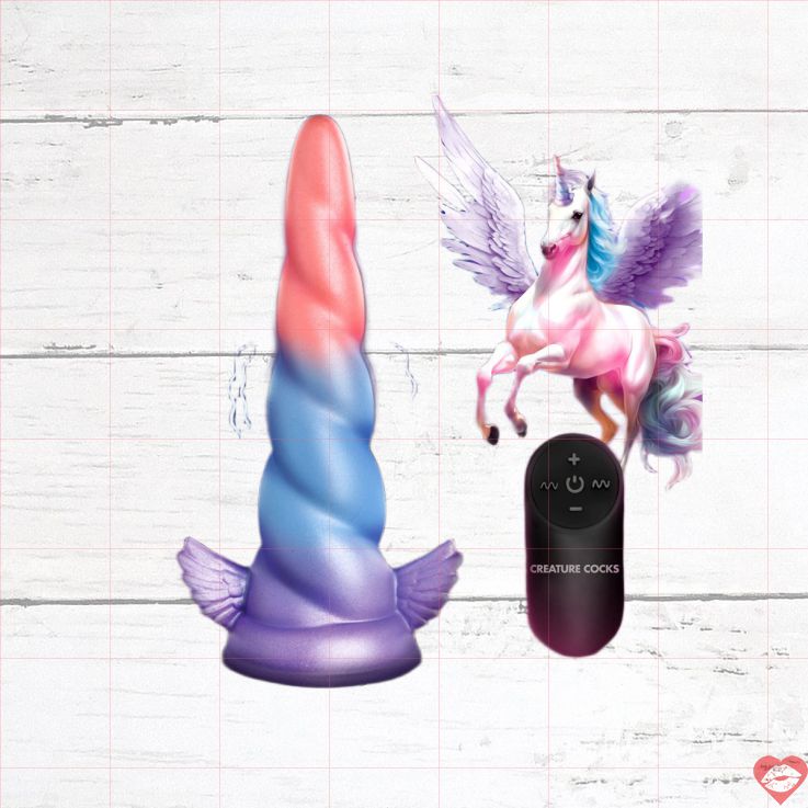 Deluxe Dream Rider dildo kỳ lân vibrat silicone
